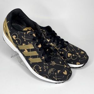 Adidas torsion Zx Flux Women’s Size 6.5 Black/Gold